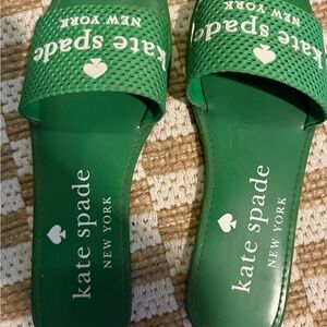 Kate Spade Kids Emerald Green Slide Sandals